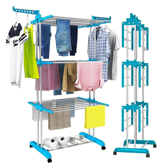 Jialto Foldable Cloth Stand for Drying Clothes, Premium Cloth Drying Stand