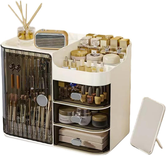 Jialto Makeup Organizer Box | 4 Compartment For Cosmetic Organizer | Quality Storage Box And Organiser