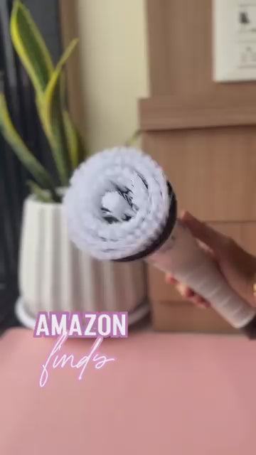 JIALTO Plastic Electric Spin Scrubber for Cleaning , Electric Mop for Floor Cleaning with 7 in 1 Replaceable Brush Heads